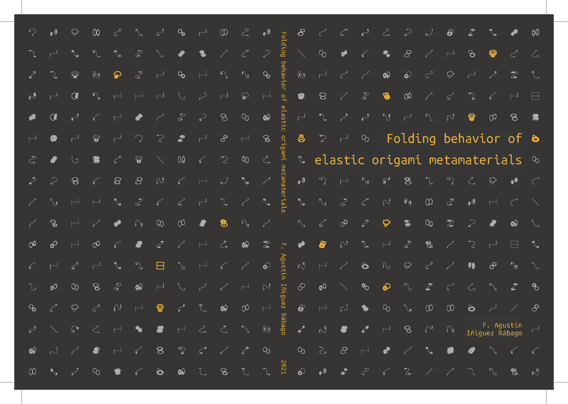 Cover of Folding behavior of elastic origami metamaterials