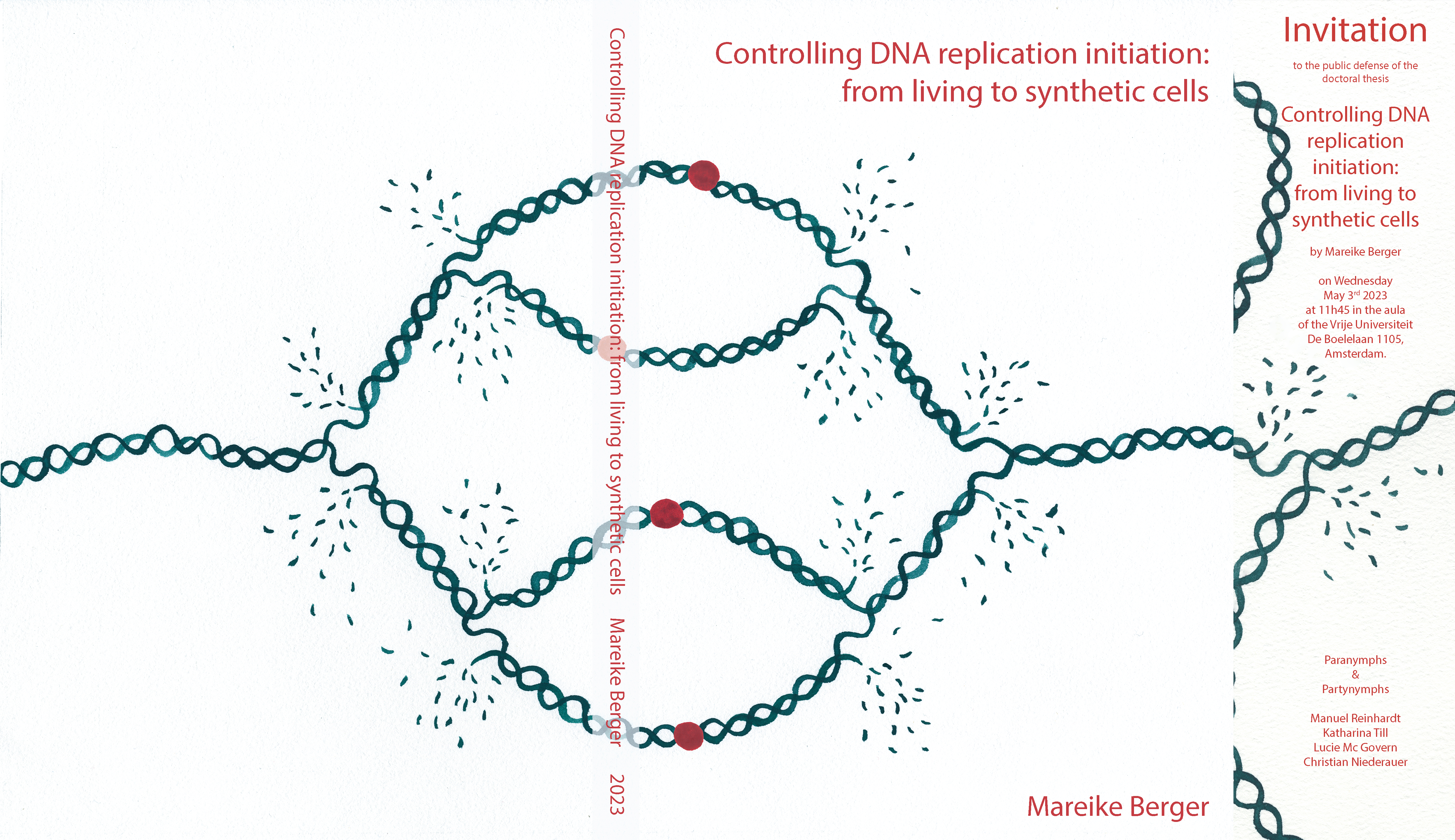 Cover of Controlling DNA replication initiation: from living to synthetic cells