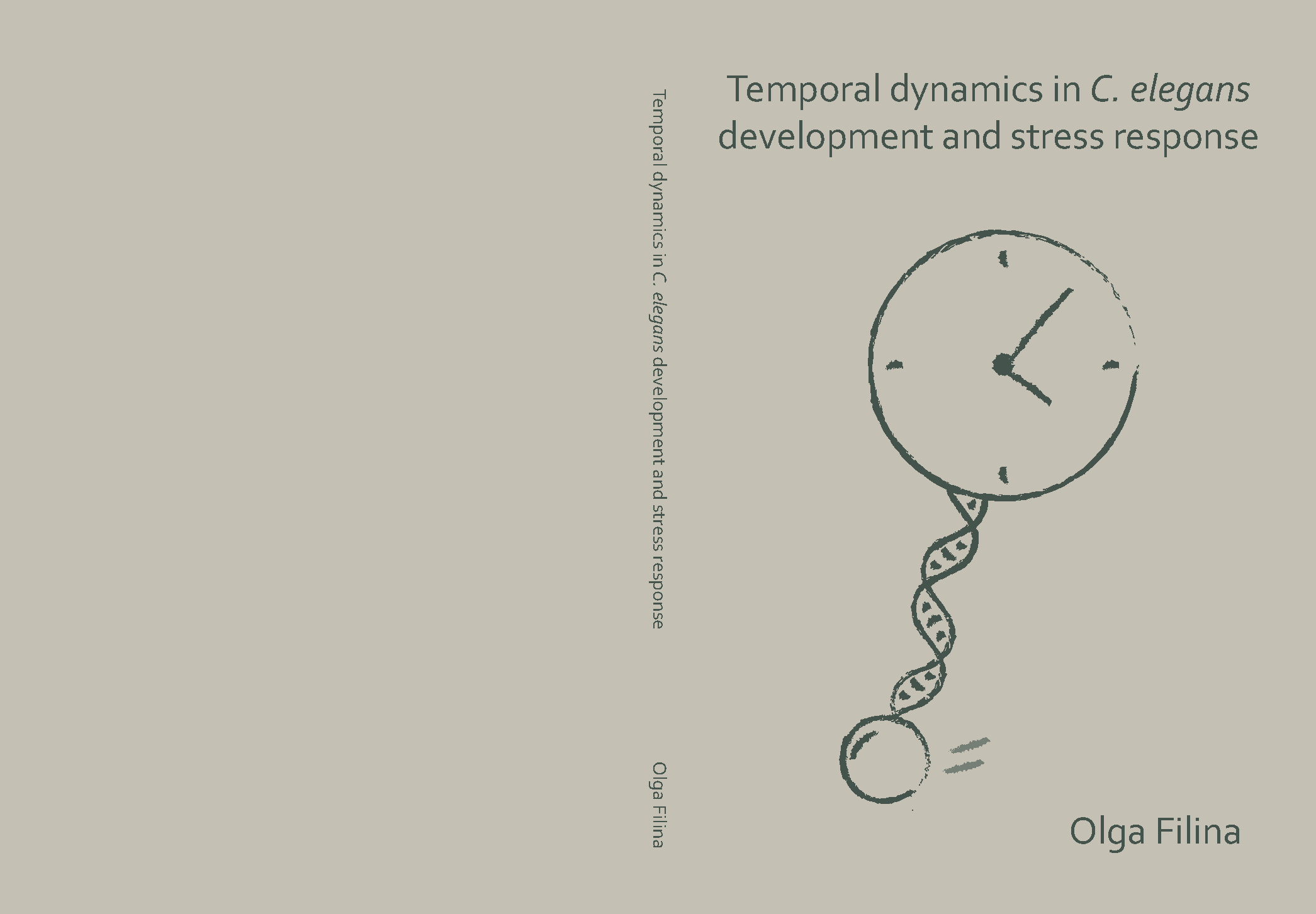 Cover of Temporal dynamics in C. Elegans Development and stress response