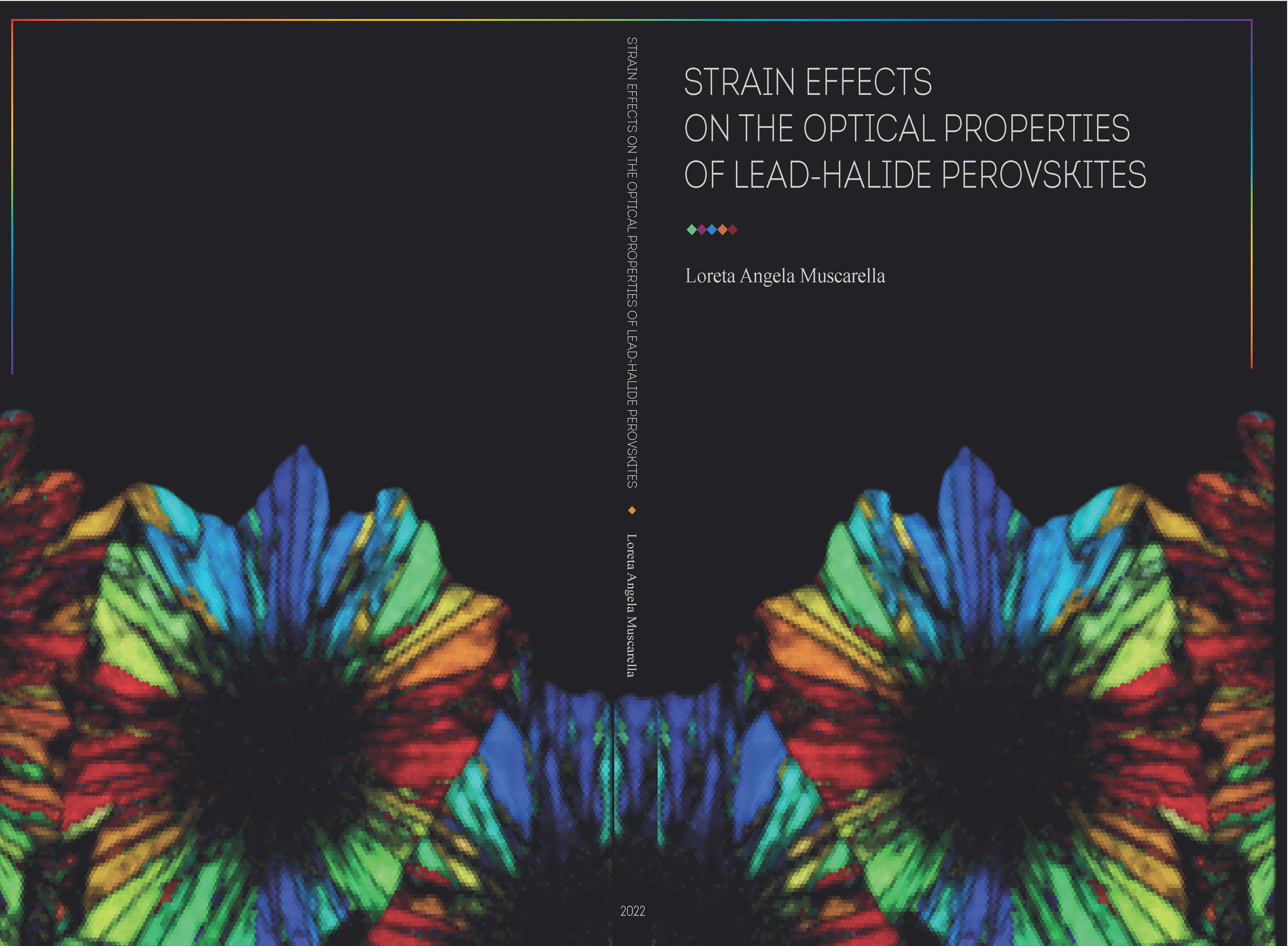Cover of Strain effects on the optical properties of lead-halide perovskites