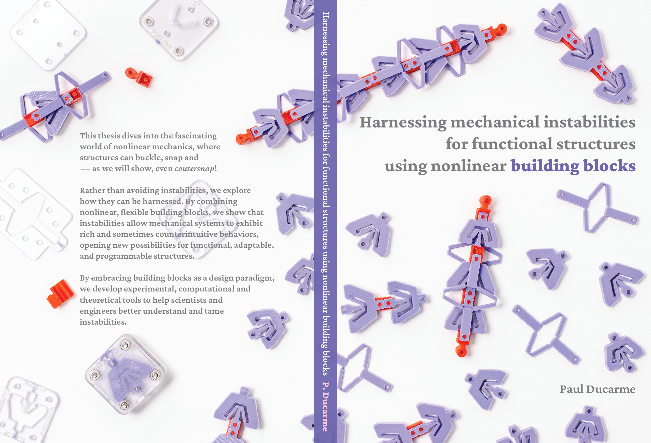 Cover of Harnessing mechanical instabilities for functional structures using nonlinear building blocks