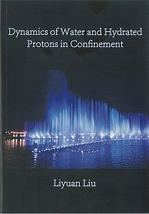 Cover of Dynamics of water and hydrated protons in confinement
